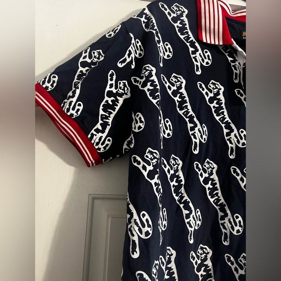 NWT Le Tigre All Over Print Navy Polo - Picture 4 of 10